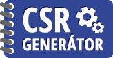 CSR Generátor - vygenerujte si CSR žádost a privátní klíč online